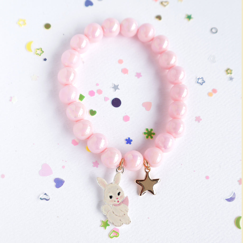 Floral Dreams Bunny Elastic Bracelet