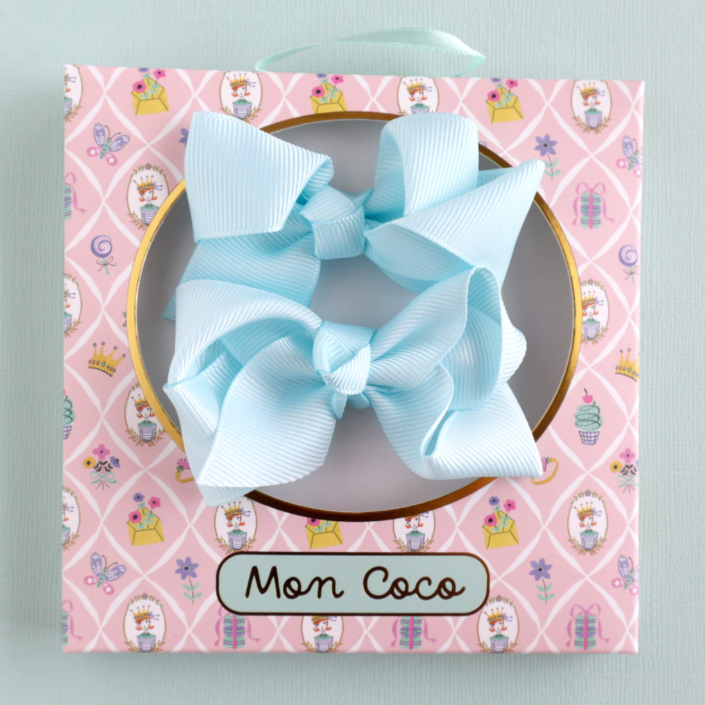 Mon Coco Bows: Light Blue – Lauren Hinkley Australia