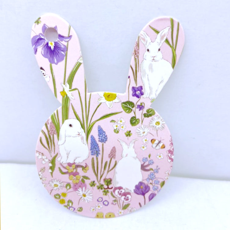 Floral Dreams Bunny Gift Tag